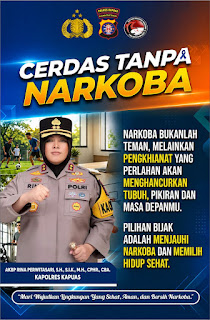olres Kapuas Gaungkan Kampanye Cerdas Tanpa Narkoba, Ajak Generasi Muda Tolak Penyalahgunaan Narkotika
